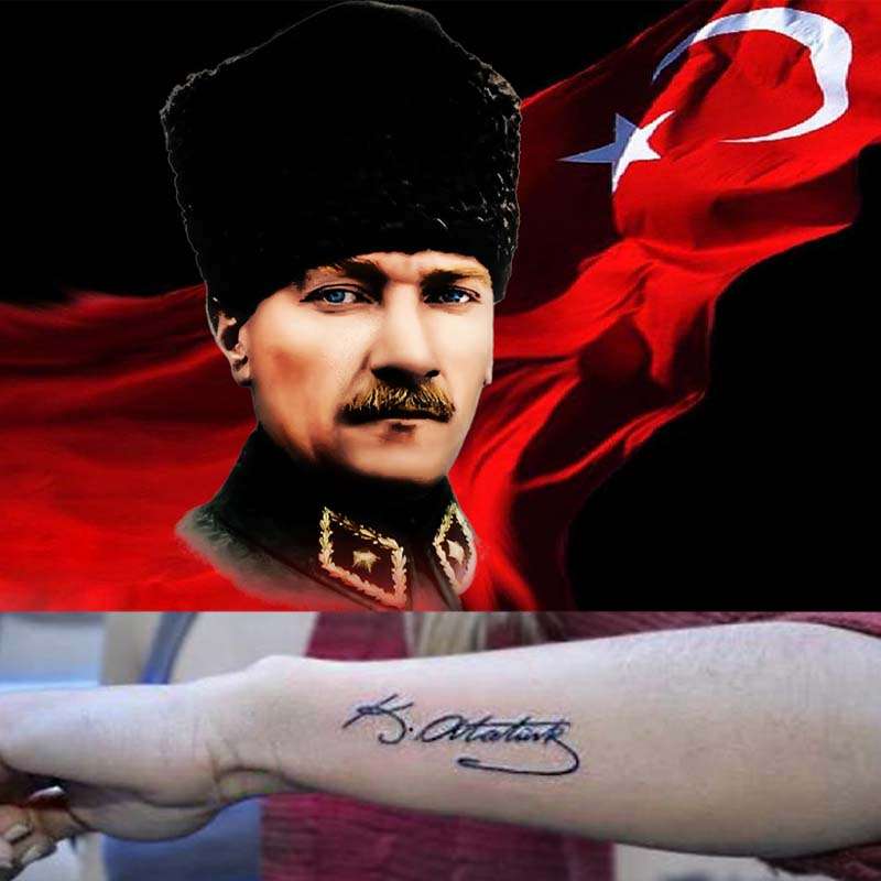  Кто такой Ататюрк, и почему турки татуируют себе его подпись