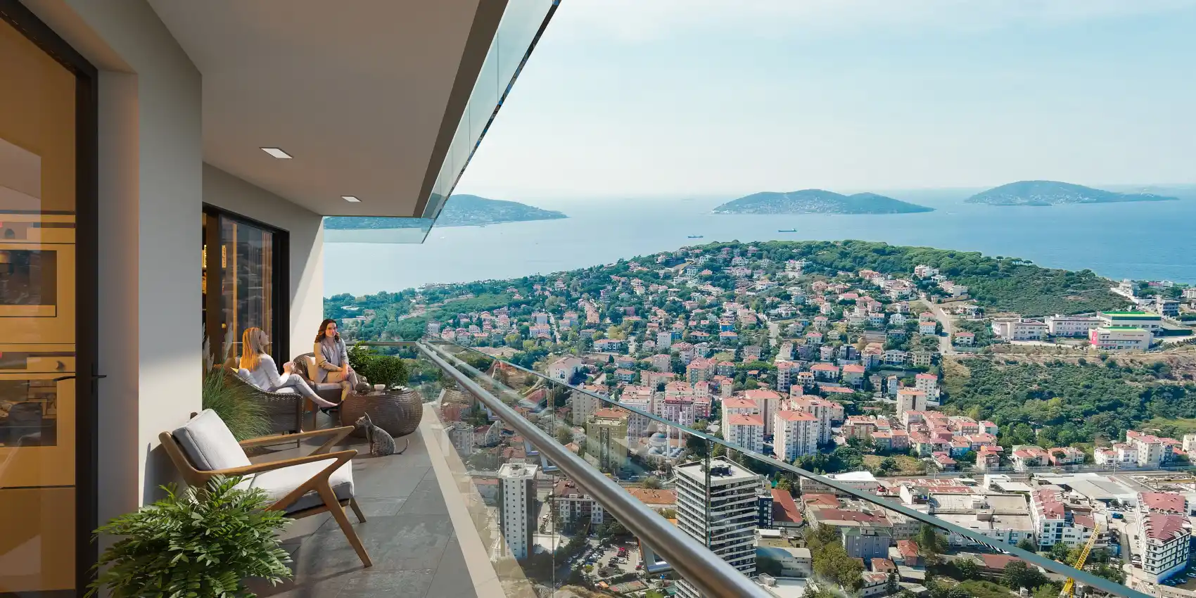 housebind Проект с великолепным видом на Стамбул открывает окно в побережья Малтепе