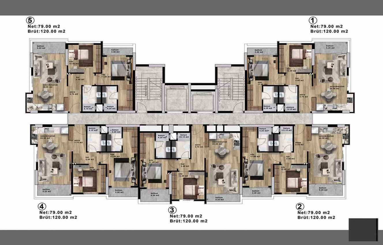 housebind Апартаменты класса люкс в центре Мерсина