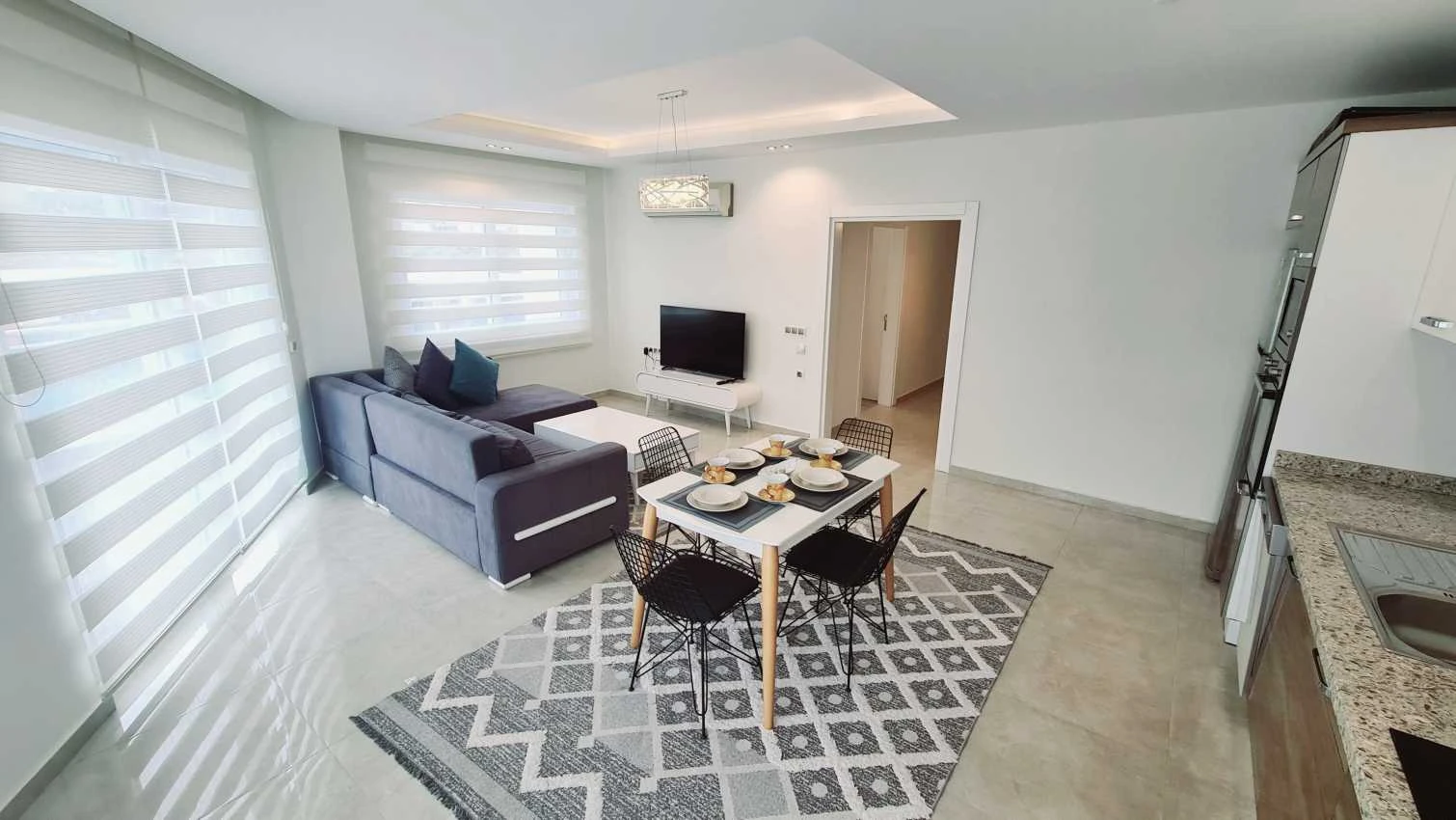 housebind Полностью меблированная 2 + 1 квартира в комплексе в Махмутларе /Алании
