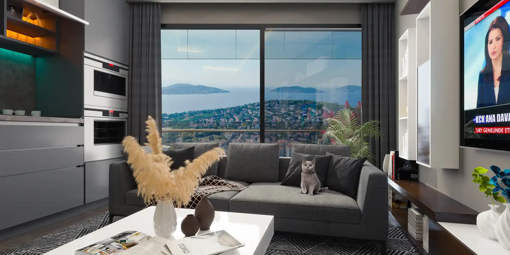 housebind Проект с великолепным видом на Стамбул открывает окно в побережья Малтепе